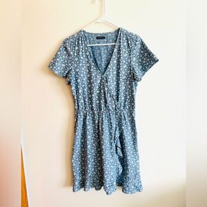 J. Crew Mercantile 100% Cotton Blue Floral Dress